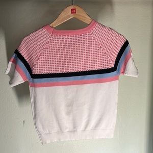Knit blouse like T-shirt